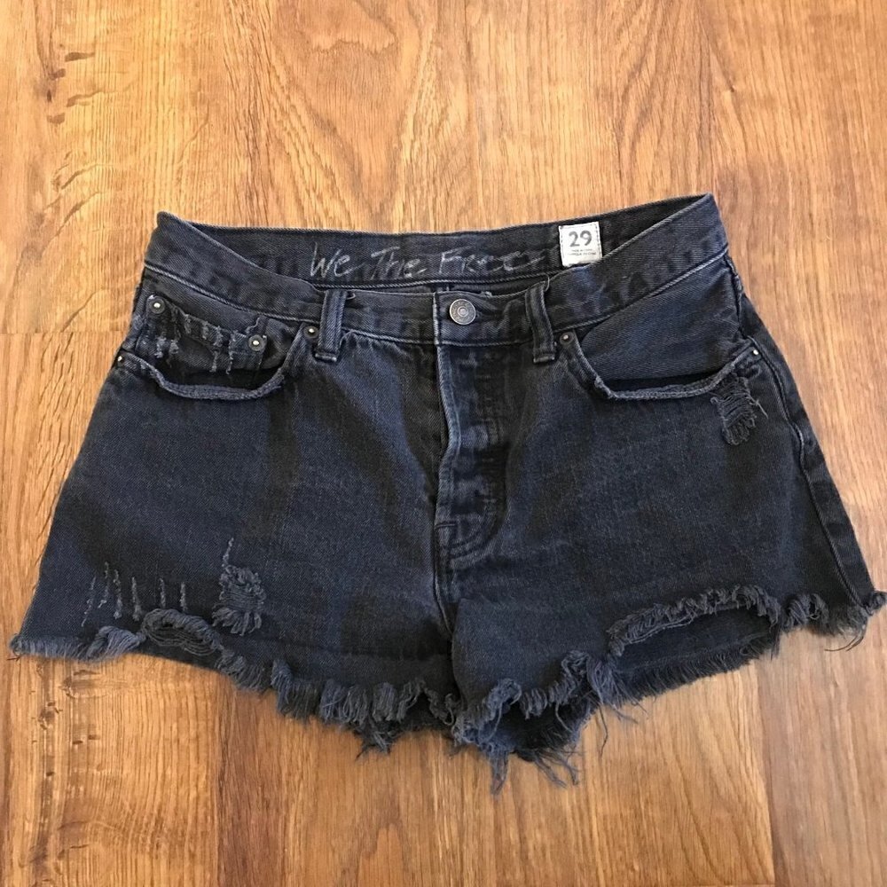 Free People We the Free Jean button fly shorts 29